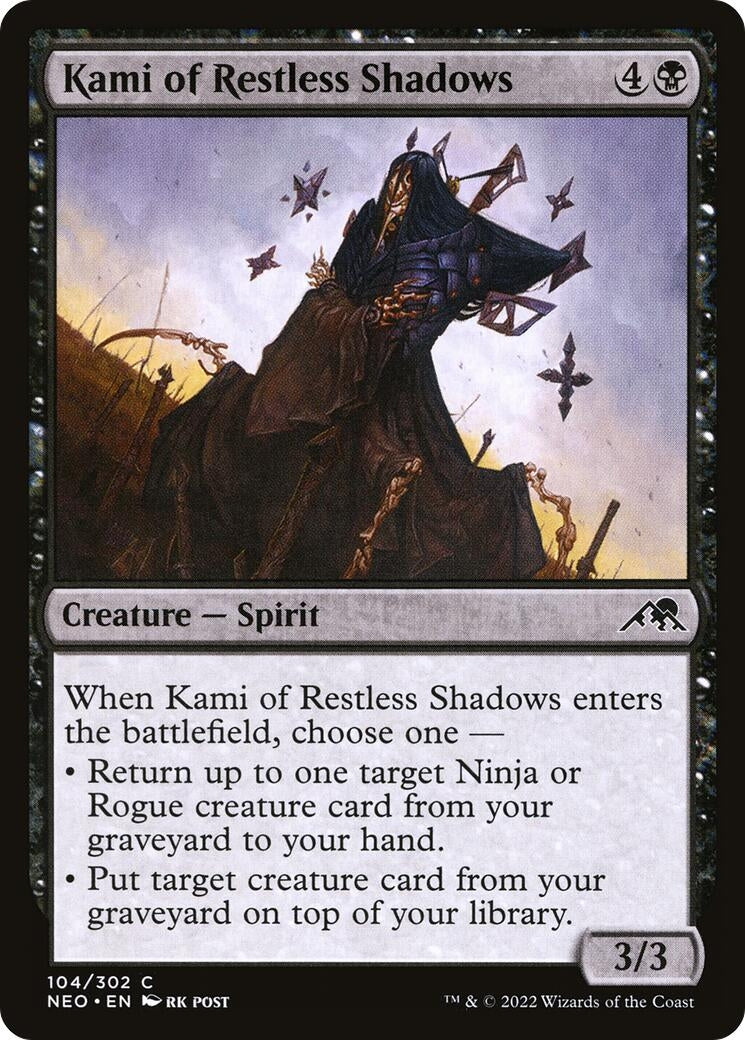 Image for Kami of Restless Shadows (Kamigawa: Neon Dynasty) (104) - Magic: The Gathering