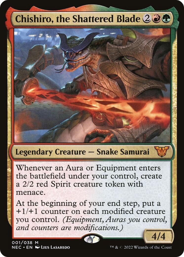 Image for Chishiro, the Shattered Blade (Commander: Kamigawa: Neon Dynasty) (1) - Magic: The Gathering