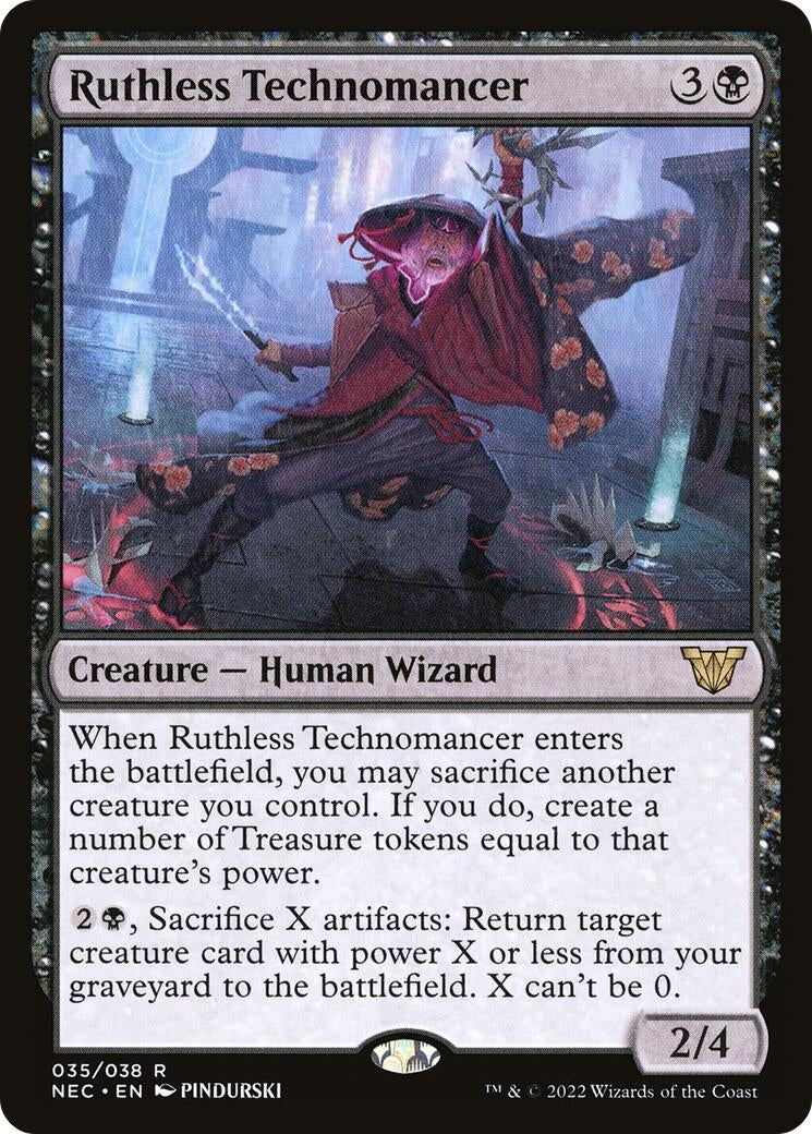 Image for Ruthless Technomancer (Commander: Kamigawa: Neon Dynasty) (35) - Magic: The Gathering