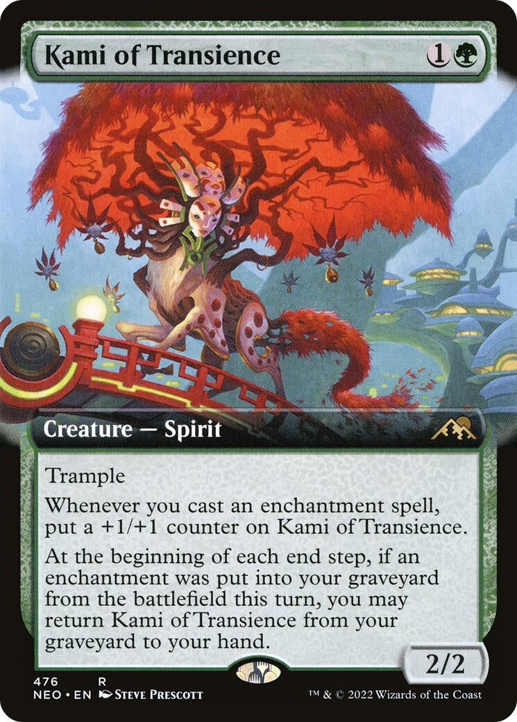Image for Kami of Transience (Extended Art) (Kamigawa: Neon Dynasty) (476) - Magic: The Gathering
