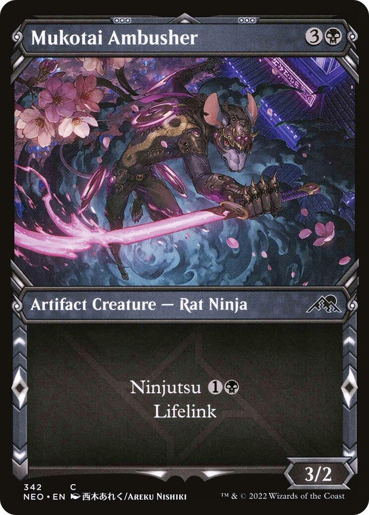Image for Mukotai Ambusher (Showcase) (Kamigawa: Neon Dynasty) (342) - Magic: The Gathering