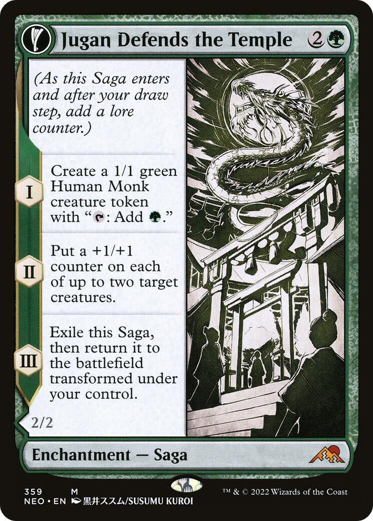 Image for Jugan Defends the Temple (Showcase) (Kamigawa: Neon Dynasty) (359) - Magic: The Gathering