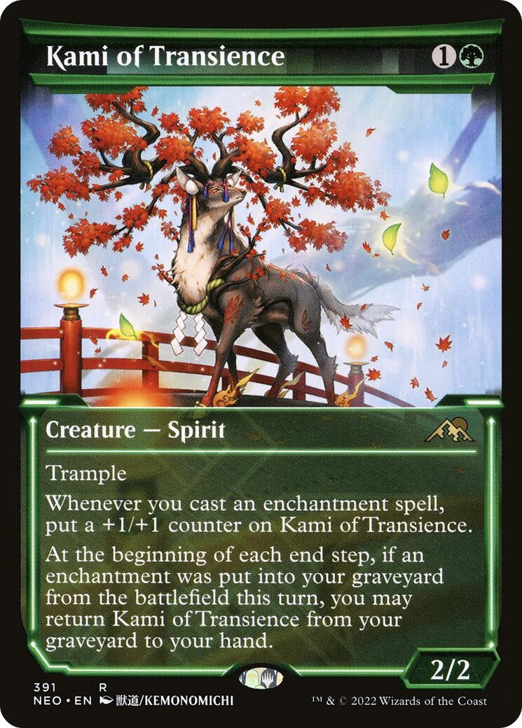 Image for Kami of Transience (Showcase) (Kamigawa: Neon Dynasty) (391) - Magic: The Gathering
