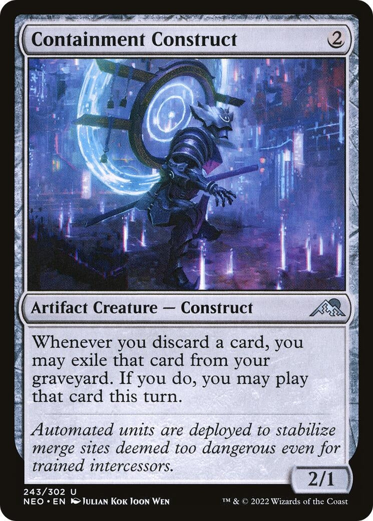 Image for Containment Construct (Kamigawa: Neon Dynasty) (243) - Magic: The Gathering