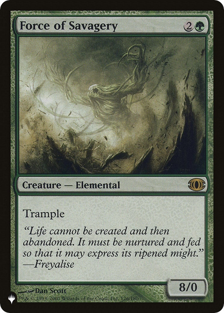 Image for Force of Savagery (The List Reprints) (126/180) - Magic: The Gathering