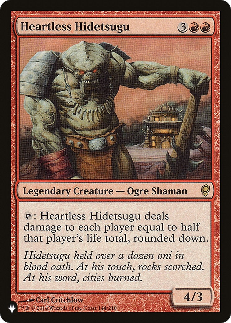 Image for Heartless Hidetsugu (The List Reprints) (144/210) - Magic: The Gathering