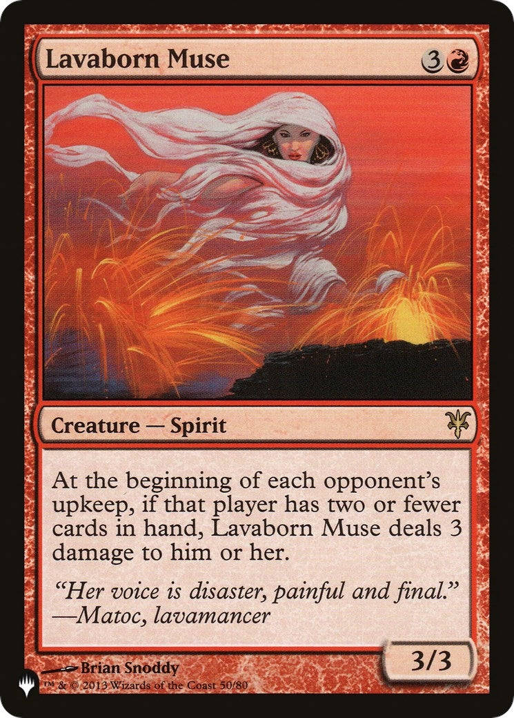 Image for Lavaborn Muse (The List Reprints) (50/80) - Magic: The Gathering