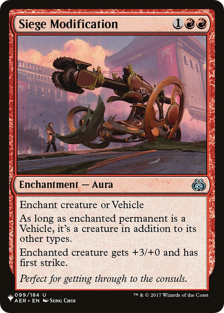 Image for Siege Modification (The List Reprints) (099/184) - Magic: The Gathering