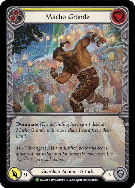 Image for Macho Grande (Yellow) - LGS088 (Flesh and Blood: Promo Cards) (LGS088) - Flesh and Blood TCG
