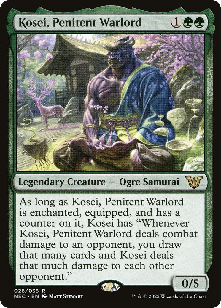Image for Kosei, Penitent Warlord (Commander: Kamigawa: Neon Dynasty) (26) - Magic: The Gathering