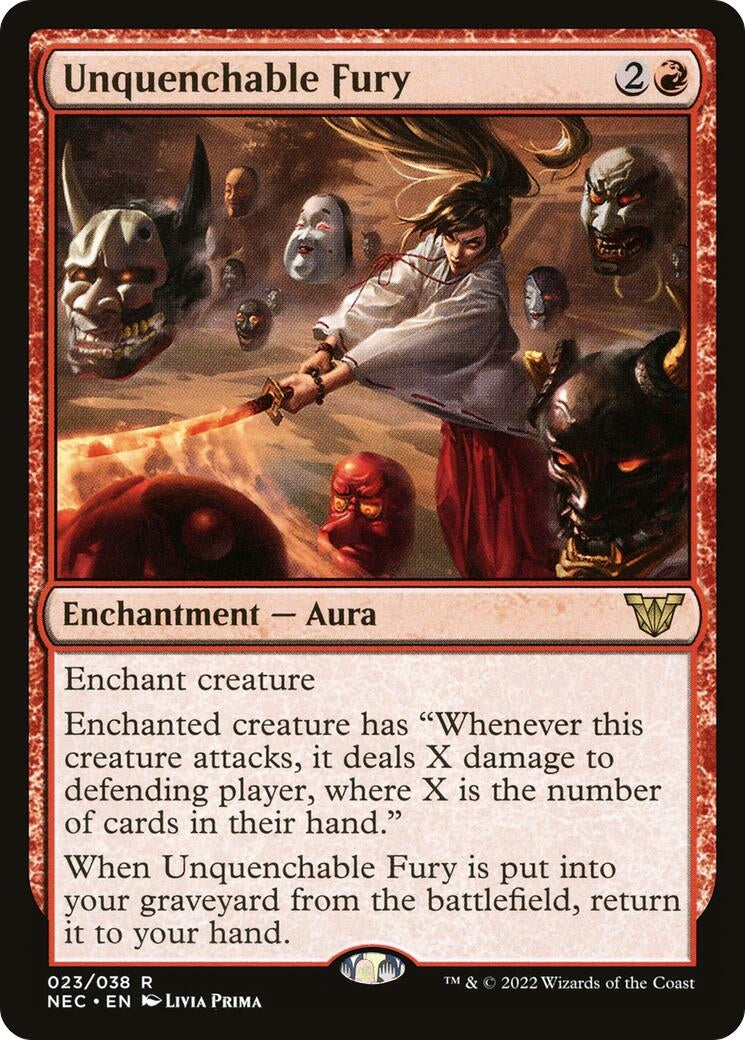 Image for Unquenchable Fury (Commander: Kamigawa: Neon Dynasty) (23) - Magic: The Gathering