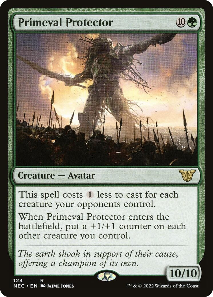 Image for Primeval Protector (Commander: Kamigawa: Neon Dynasty) (124) - Magic: The Gathering