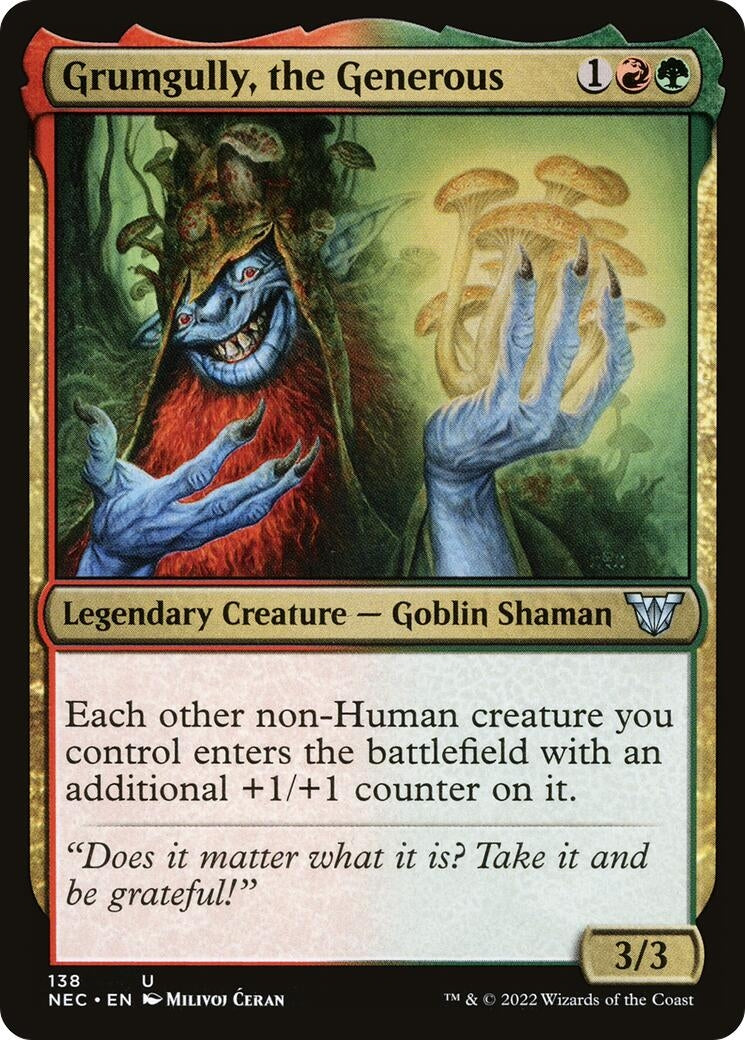 Image for Grumgully, the Generous (Commander: Kamigawa: Neon Dynasty) (138) - Magic: The Gathering