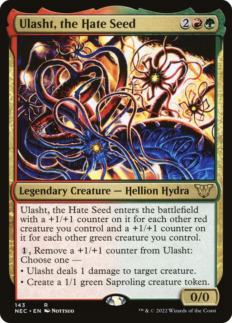 Image for Ulasht, the Hate Seed (Commander: Kamigawa: Neon Dynasty) (143) - Magic: The Gathering