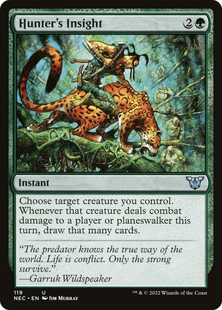 Image for Hunter's Insight (Commander: Kamigawa: Neon Dynasty) (119) - Magic: The Gathering