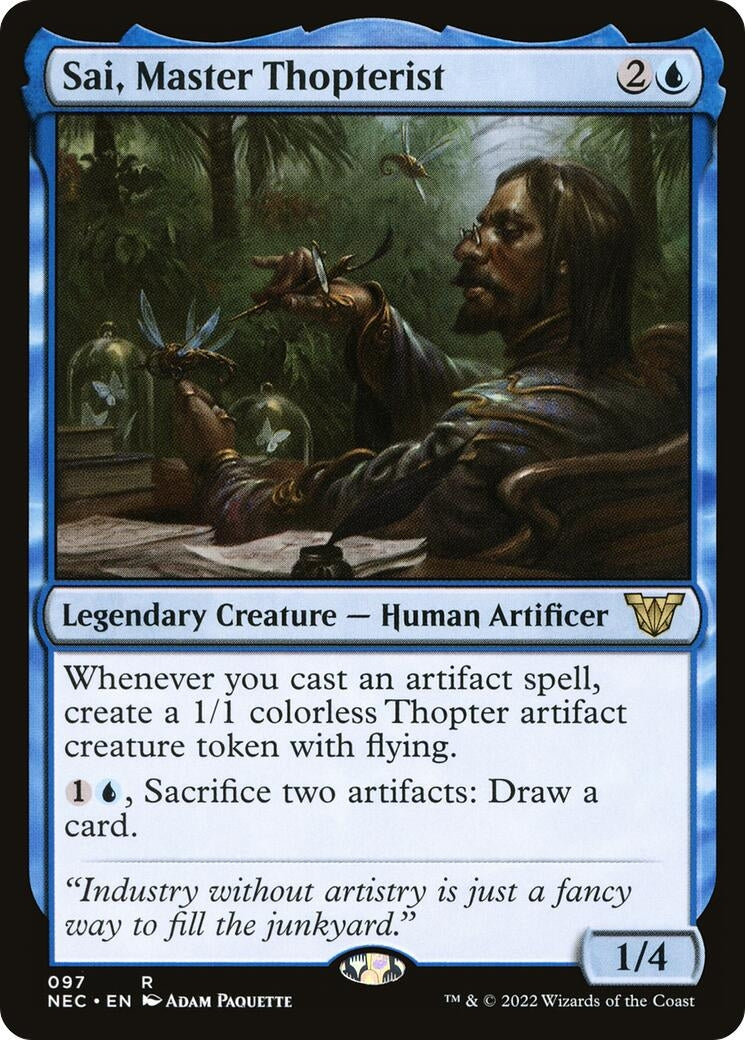 Image for Sai, Master Thopterist (Commander: Kamigawa: Neon Dynasty) (97) - Magic: The Gathering
