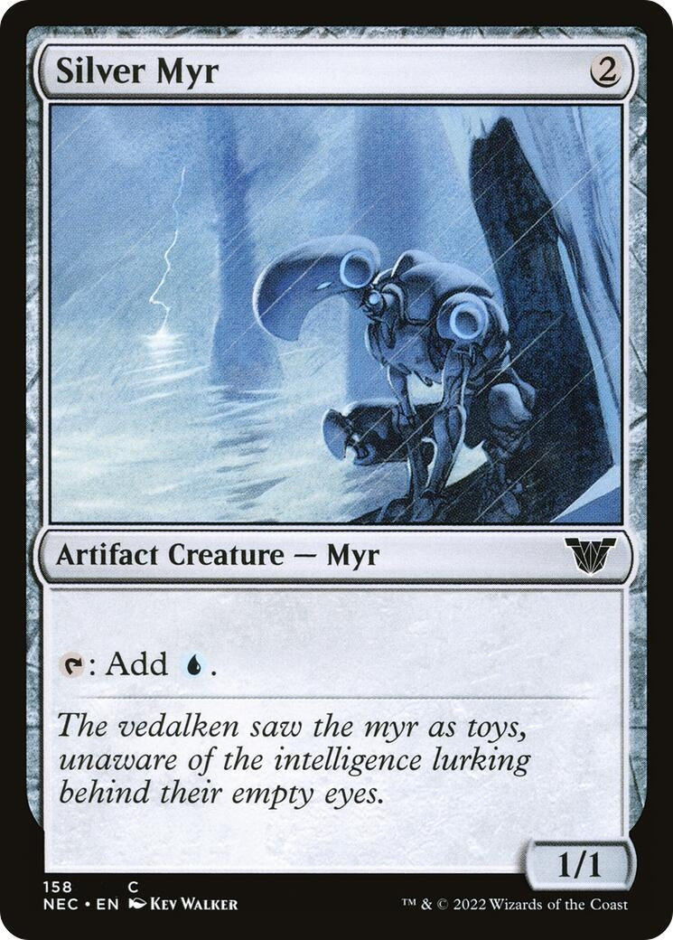 Image for Silver Myr (Commander: Kamigawa: Neon Dynasty) (158) - Magic: The Gathering
