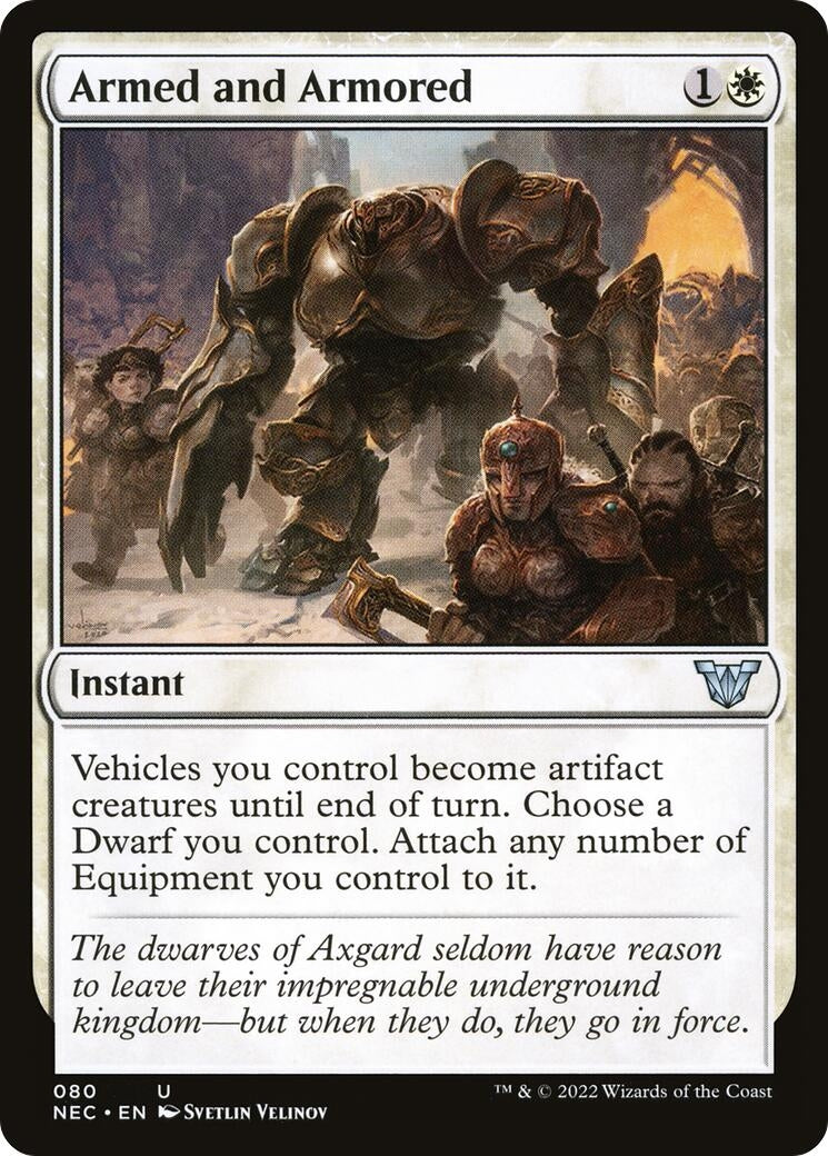 Image for Armed and Armored (Commander: Kamigawa: Neon Dynasty) (80) - Magic: The Gathering