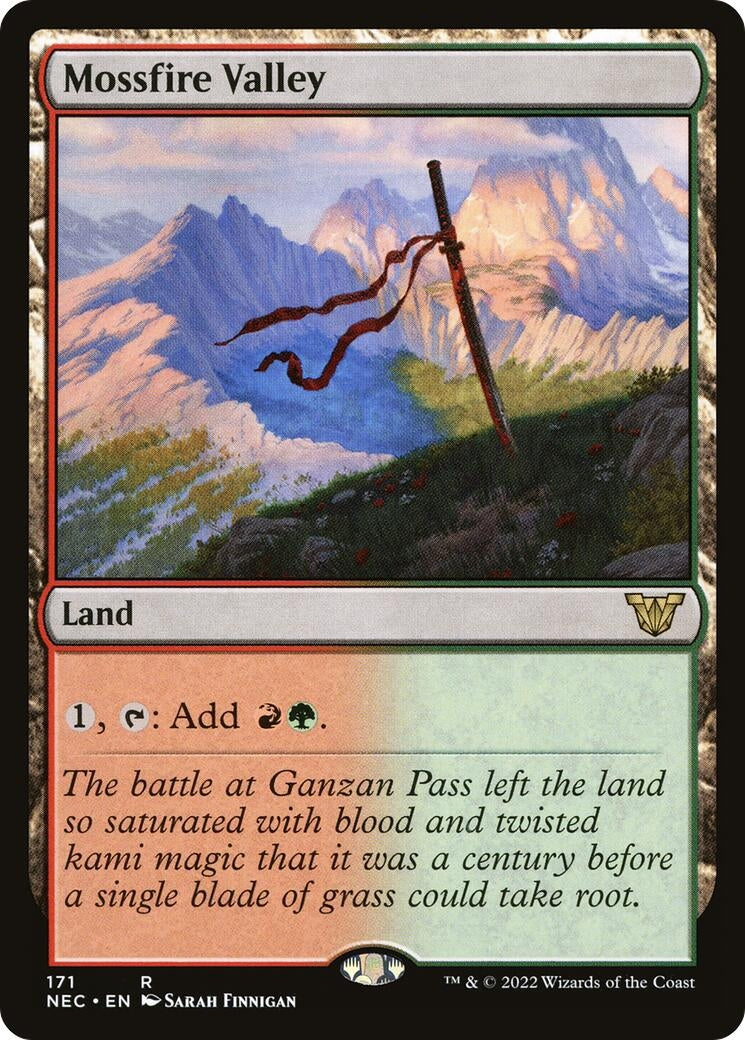 Image for Mossfire Valley (Commander: Kamigawa: Neon Dynasty) (171) - Magic: The Gathering