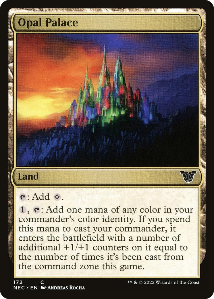 Image for Opal Palace (Commander: Kamigawa: Neon Dynasty) (172) - Magic: The Gathering