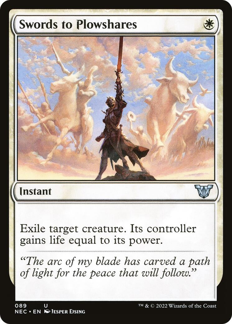 Image for Swords to Plowshares (Commander: Kamigawa: Neon Dynasty) (89) - Magic: The Gathering