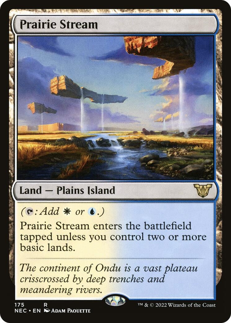 Image for Prairie Stream (Commander: Kamigawa: Neon Dynasty) (175) - Magic: The Gathering