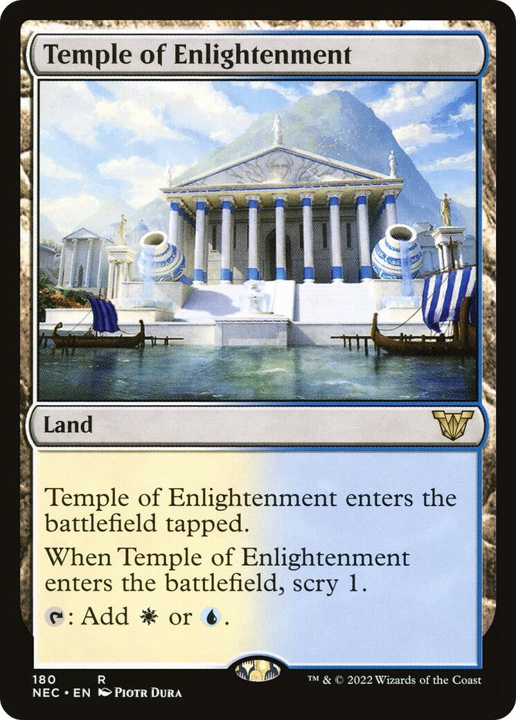 Image for Temple of Enlightenment (Commander: Kamigawa: Neon Dynasty) (180) - Magic: The Gathering
