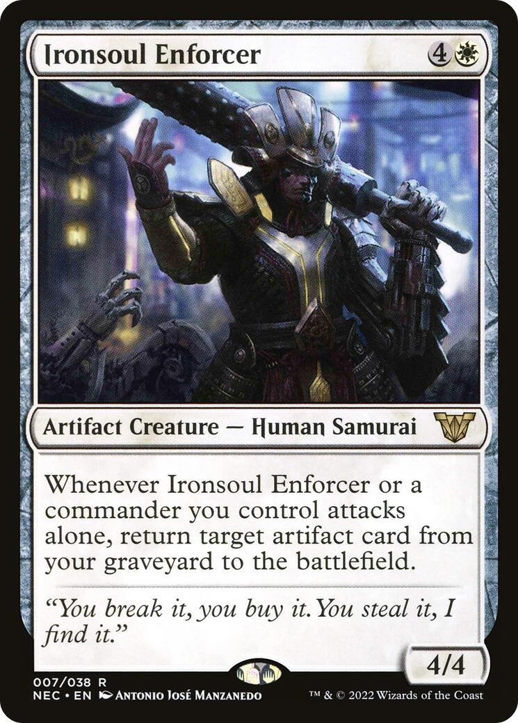 Image for Ironsoul Enforcer (Commander: Kamigawa: Neon Dynasty) (7) - Magic: The Gathering