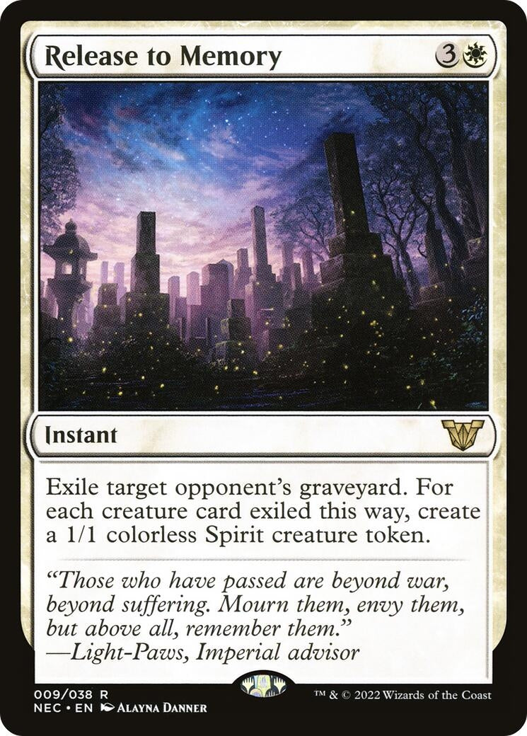 Image for Release to Memory (Commander: Kamigawa: Neon Dynasty) (9) - Magic: The Gathering