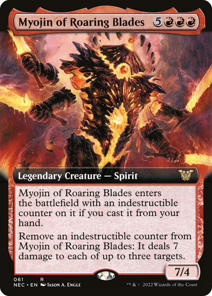 Image for Myojin of Roaring Blades (Extended Art) (Commander: Kamigawa: Neon Dynasty) (61) - Magic: The Gathering