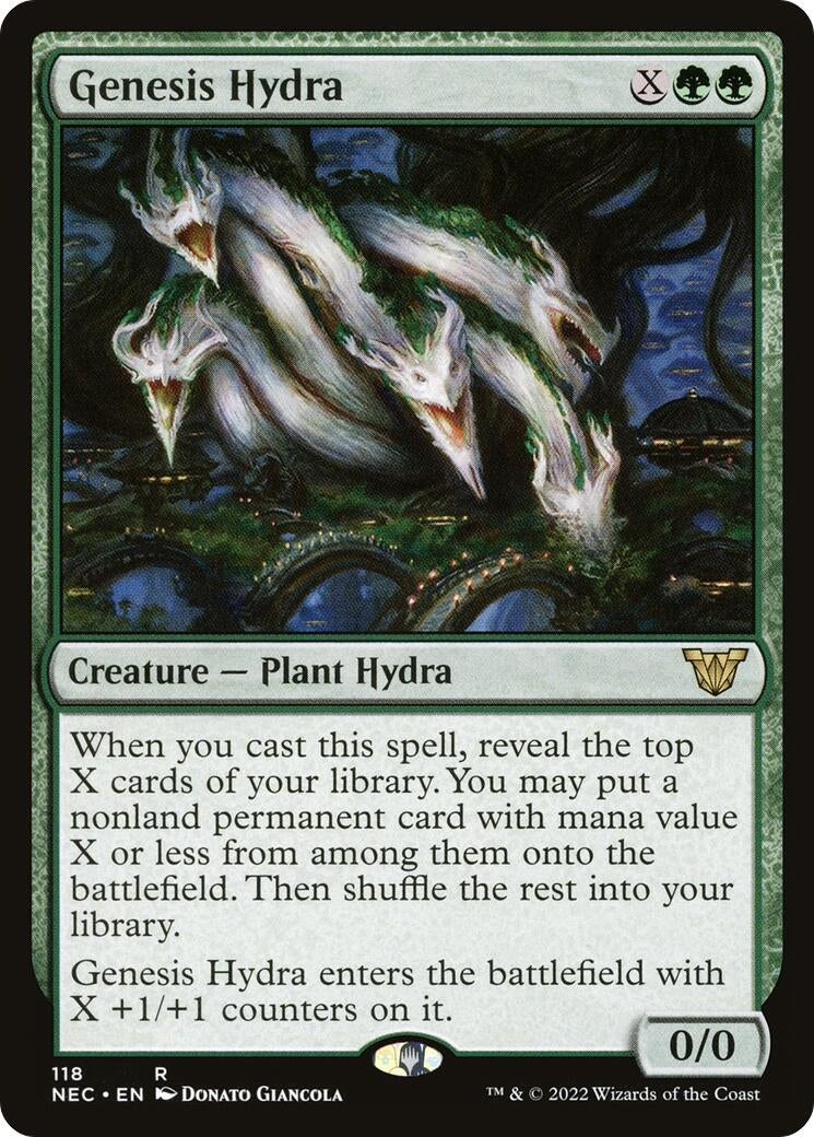 Image for Genesis Hydra (Commander: Kamigawa: Neon Dynasty) (118) - Magic: The Gathering