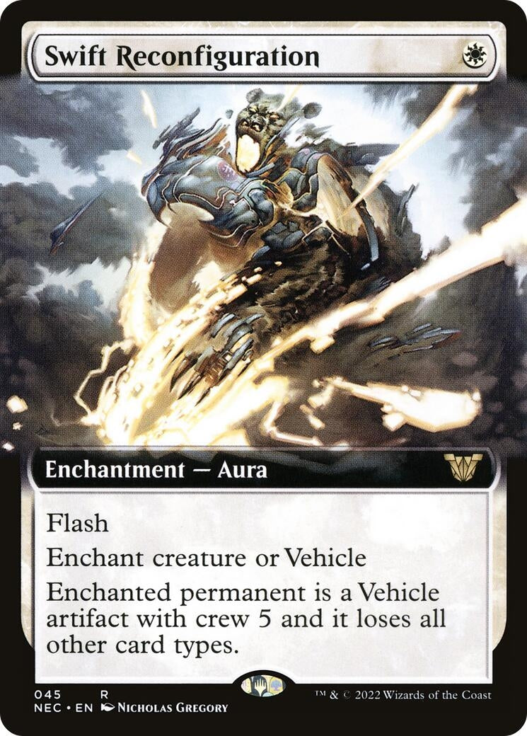 Image for Swift Reconfiguration (Extended Art) (Commander: Kamigawa: Neon Dynasty) (45) - Magic: The Gathering