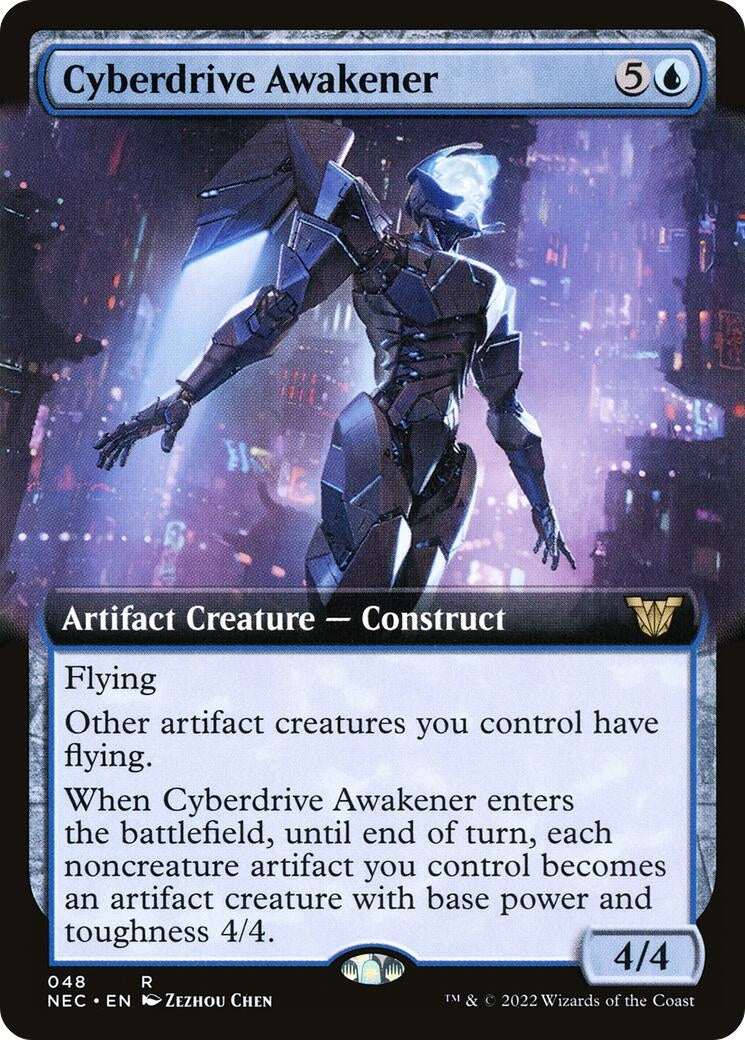 Image for Cyberdrive Awakener (Extended Art) (Commander: Kamigawa: Neon Dynasty) (48) - Magic: The Gathering