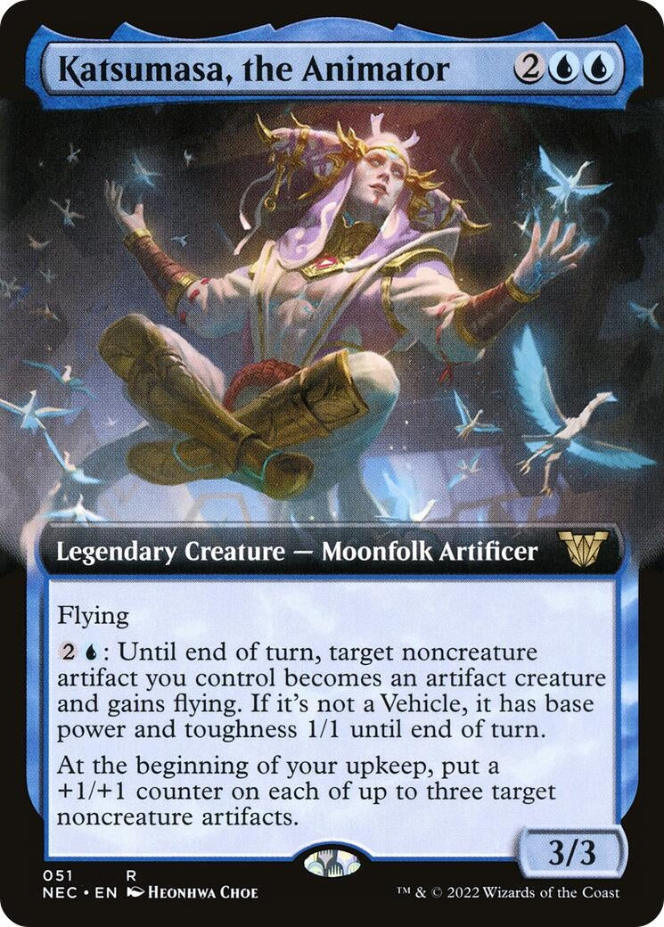 Image for Katsumasa, the Animator (Extended Art) (Commander: Kamigawa: Neon Dynasty) (51) - Magic: The Gathering