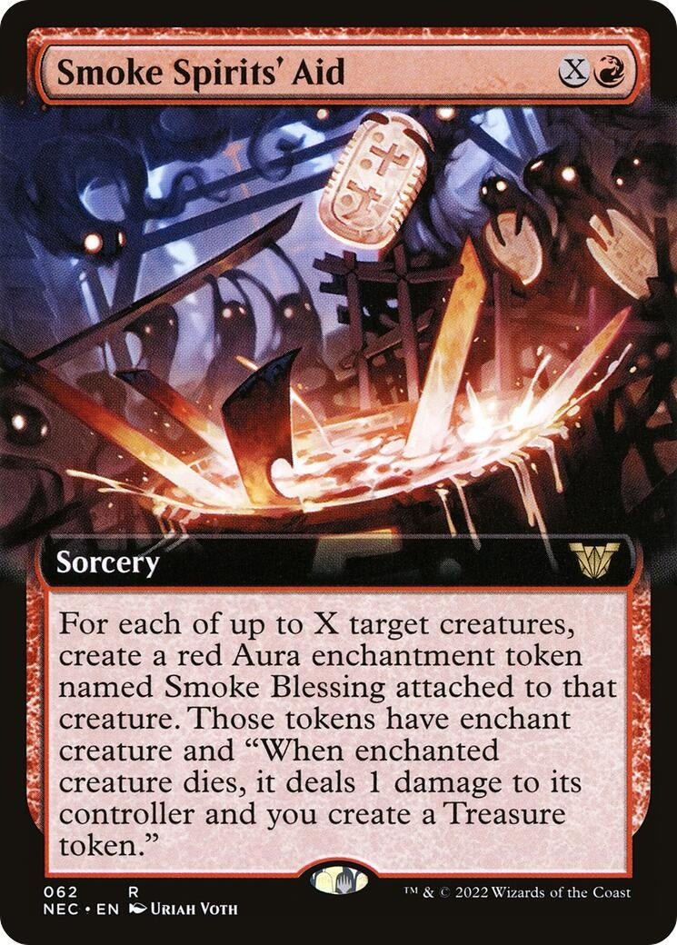 Image for Smoke Spirits' Aid (Extended Art) (Commander: Kamigawa: Neon Dynasty) (62) - Magic: The Gathering