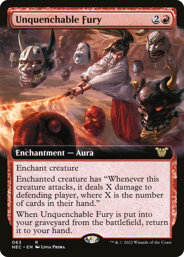 Image for Unquenchable Fury (Extended Art) (Commander: Kamigawa: Neon Dynasty) (63) - Magic: The Gathering