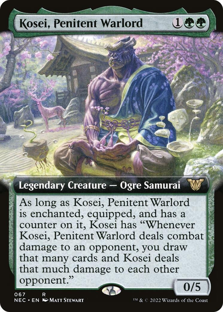 Image for Kosei, Penitent Warlord (Extended Art) (Commander: Kamigawa: Neon Dynasty) (67) - Magic: The Gathering