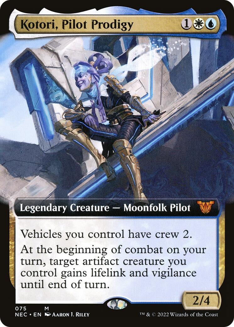 Image for Kotori, Pilot Prodigy (Extended Art) (Commander: Kamigawa: Neon Dynasty) (75) - Magic: The Gathering