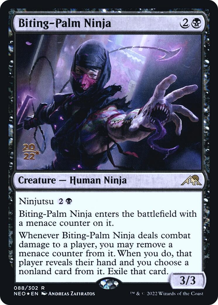 Image for Biting-Palm Ninja (Prerelease Cards) (88) - Magic: The Gathering