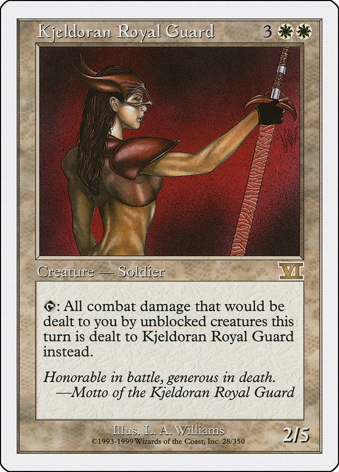 Image for Kjeldoran Royal Guard (Classic Sixth Edition) (28) - Magic: The Gathering