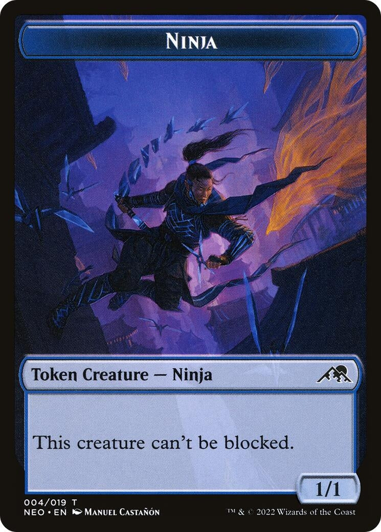 Image for Ninja Token (Kamigawa: Neon Dynasty) (4) - Magic: The Gathering