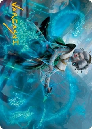 Image for Bearer of Memory Art Card (Gold-Stamped Signature) (Art Series: Kamigawa: Neon Dynasty) (1) - Magic: The Gathering