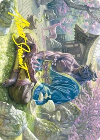 Image for Kosei, Penitent Warlord Art Card (Gold-Stamped Signature) (Art Series: Kamigawa: Neon Dynasty) (8) - Magic: The Gathering