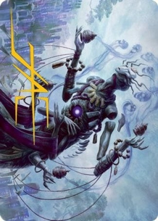 Image for Myojin of Grim Betrayal Art Card (Gold-Stamped Signature) (Art Series: Kamigawa: Neon Dynasty) (9) - Magic: The Gathering