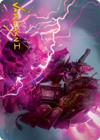 Image for Voltage Surge Art Card (Gold-Stamped Signature) (Art Series: Kamigawa: Neon Dynasty) (15) - Magic: The Gathering
