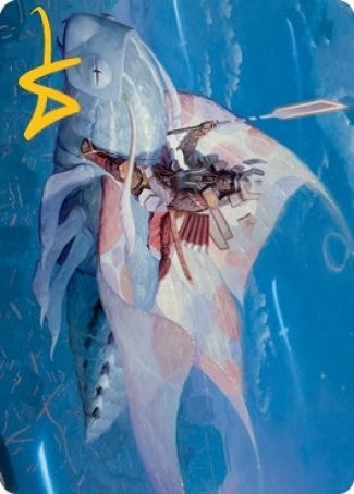 Image for Sky-Blessed Samurai Art Card (Gold-Stamped Signature) (Art Series: Kamigawa: Neon Dynasty) (19) - Magic: The Gathering