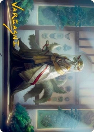 Image for Light-Paws, Emperor's Voice Art Card (Gold-Stamped Signature) (Art Series: Kamigawa: Neon Dynasty) (23) - Magic: The Gathering