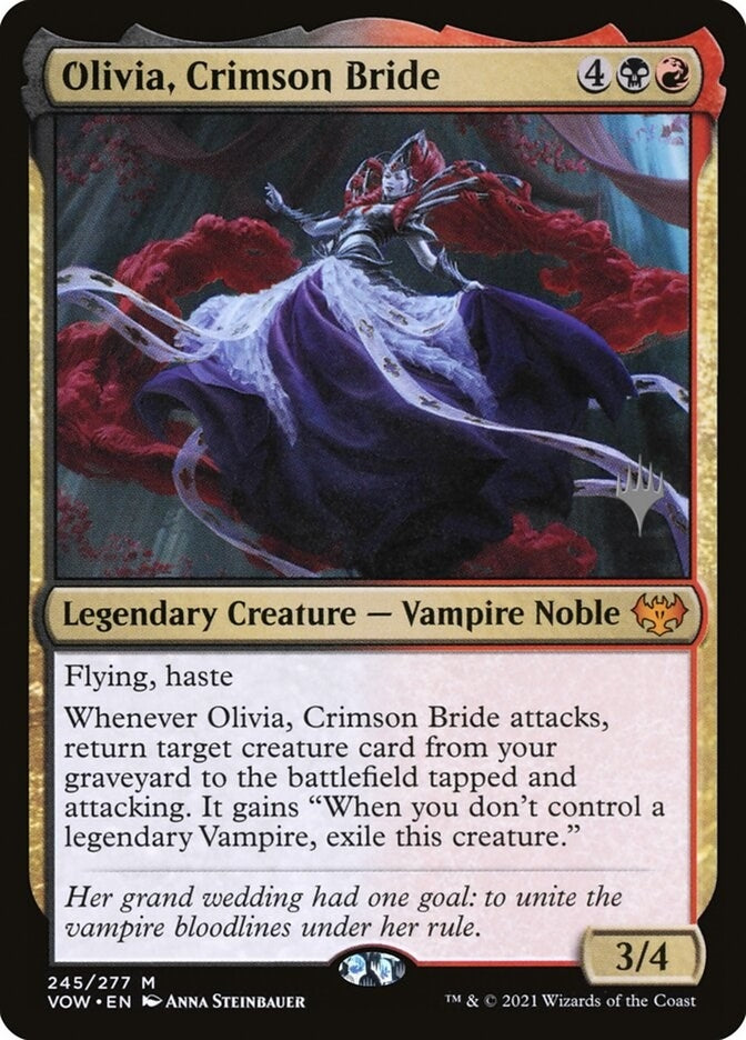 Image for Olivia, Crimson Bride (Promo Pack: Kamigawa: Neon Dynasty) - Magic: The Gathering