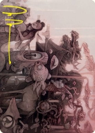 Image for March of Burgeoning Life Art Card (Gold-Stamped Signature) (Art Series: Kamigawa: Neon Dynasty) (29) - Magic: The Gathering