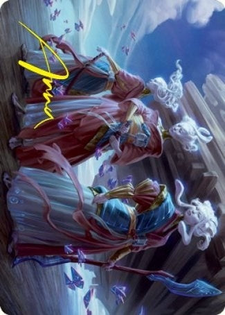 Image for Guardians of Oboro Art Card (Gold-Stamped Signature) (Art Series: Kamigawa: Neon Dynasty) (30) - Magic: The Gathering